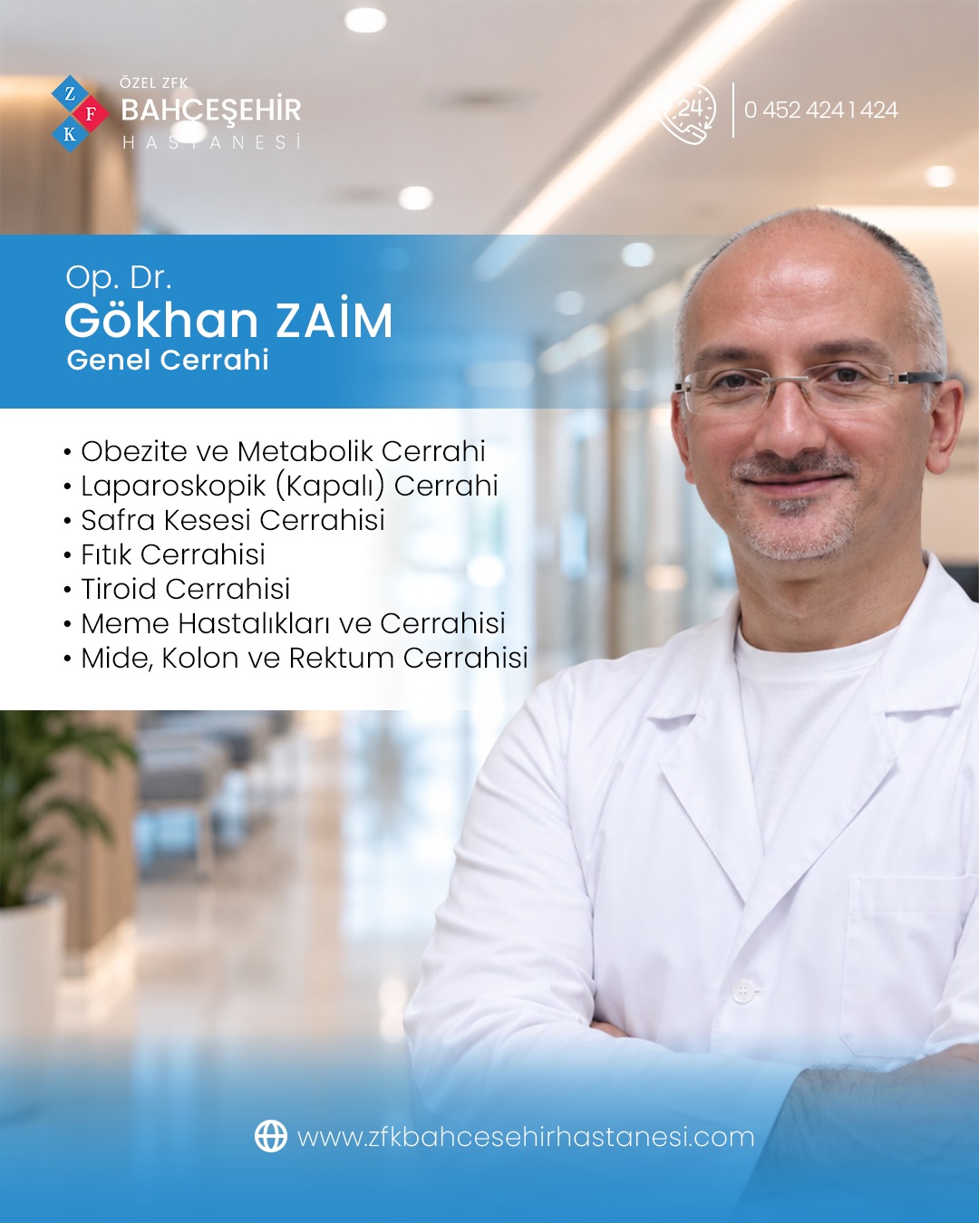 ZFK Bahçeşehir Hastanesi hekim kadromuz güçlenmeye devam ediyor